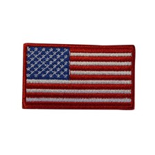 Country Of America Flag Embroidered Iron On Patch - US USA Amercian 163-G