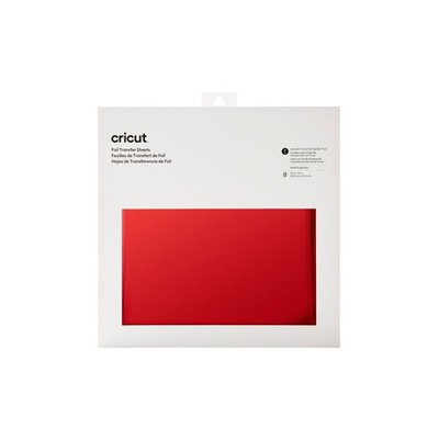 Cricut Foil Transfer Material RED 30,5 x 30,5 cm 8 Bogen #2008721