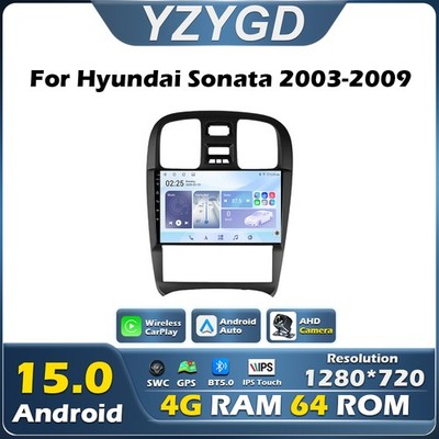 For Hyundai Sonata 2003-2009 CarPlay Video Player Navigation stereo GPS Android