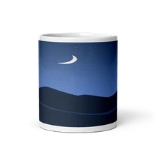 Moonlit Mountain Ranges 11oz Ceramic Coffee Mug