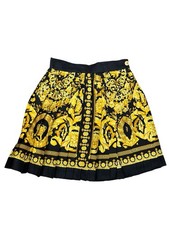 Versace Rock Seide Twill Barock Print Gold Gr. 38 Medusa