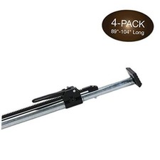  4 Pack 89-104 Inches Long Steel Load Lock Bar for Cargo Tie-Down ONLY 4-Pack