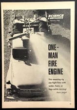 "One-Man Fire Engine" 1964 pictorial American LaFrance Dodge 4x4