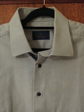 DAVID DONAHUE New York City🗽MENS Houndstooth COTTON DRESS SHIRT 17-32/33