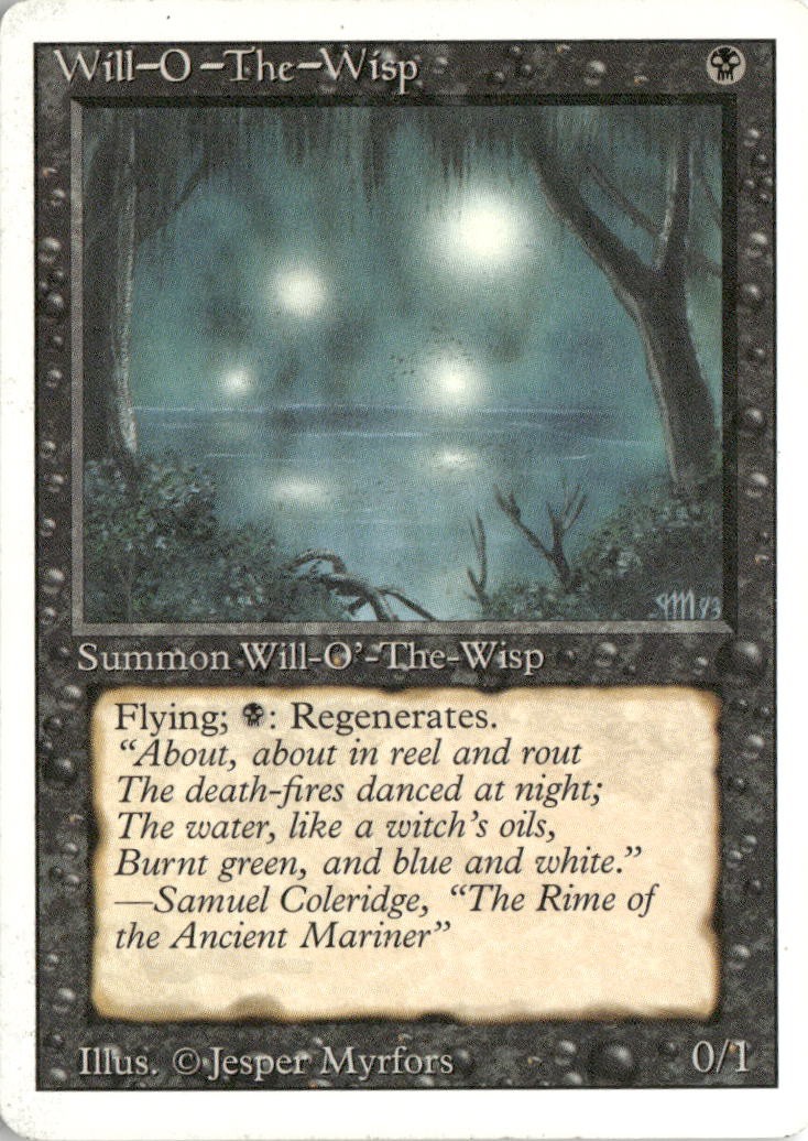 MTG 1994 Will-o'-the-Wisp Revised Edition Magic MP
