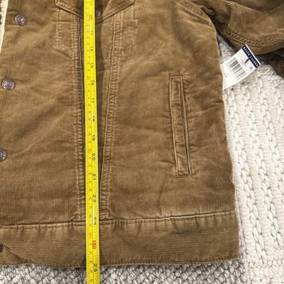 Polo Ralph Lauren Men's Sherpa Lined Corduroy Trucker Jacket KHAKI