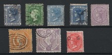 New South Wales 1882 Small m&u range incl fresh m/mint 6d lilac perf 12x11