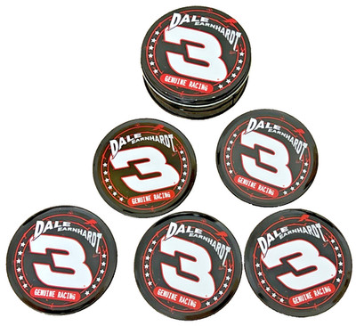 Dale Earnhardt Sr #3 Genuine Racing NASCAR Coaster Set of 5 Car Racing Black