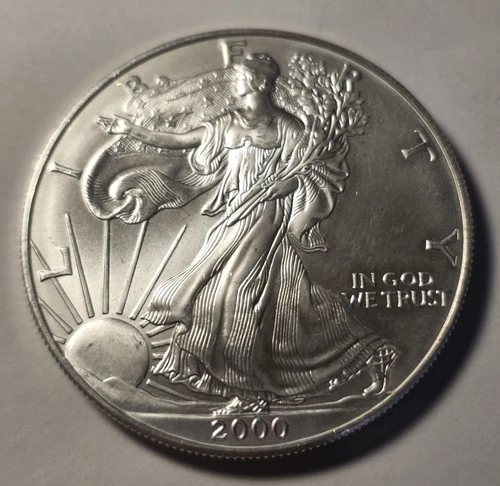2000 Silver Eagle $1 Dollar 1oz Uncirculated .999 -MS-Brilliant Uncirculated##.