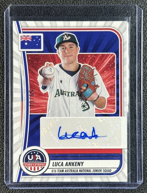 LUCA ANKENY 2025 PANINI USA STARS & STRIPES #7 U-16 NATIONAL TEAM AUTO 13/65 AUS