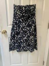 J. Crew Cocktail Dress Size 10 Black, Blue And White