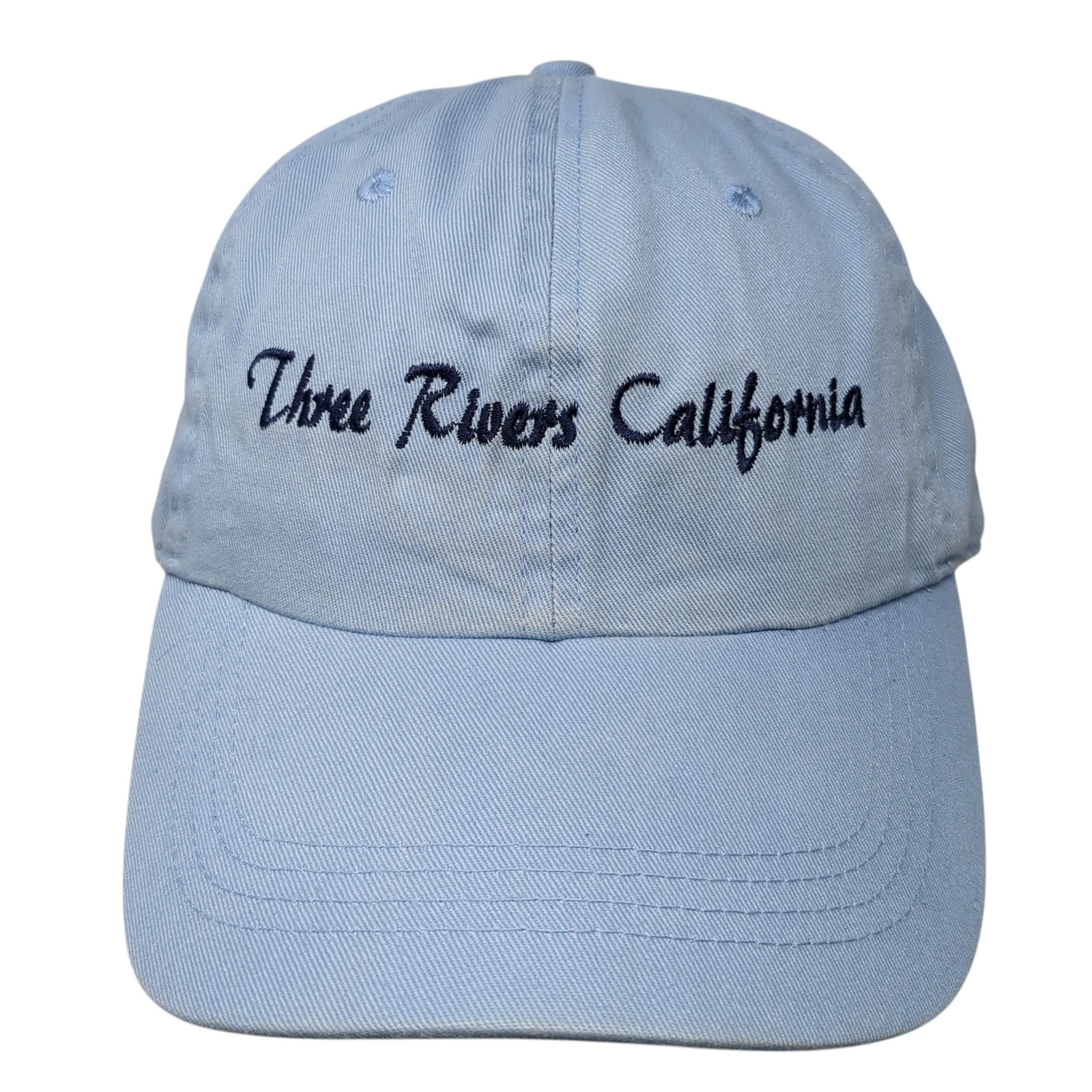 Three Rivers California Slideback Hat Blue One Size Embroidered Outdoor