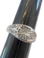 Ring Antique 1914 Pre-World War I DHG German Iron Cross Size 9
