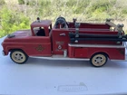 Vintage Tonka Fire truck No. 5 Pressed Steel 1950s 1960s W/ Original Box