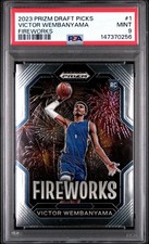 PSA Victor Wembanyama RC 2023 Prizm Draft Fireworks #1 SP Spurs Rookie POP/150🔥