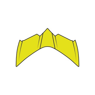 Airoh GP 550 S Matte Yellow Helmet Front Upper Air Intake