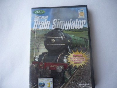 Microsoft-TRAIN SIMULATOR-PC-CD Games-2 Discs-Windows 95/98/ME-2000-2002 Release