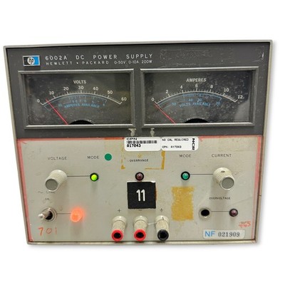 HP Hewlett Packard 6002A DC Power Supply 0-50V / 0-10A 200W Autoranging HP-IB