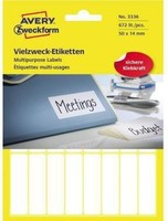 Avery Zweckform Vielzwecketikett 3336 50X14Mm Weiß 672 St./Pack.