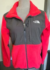 The North Face Polartec Denali Fleece Full Zip Hiking Jacket red Size M A500