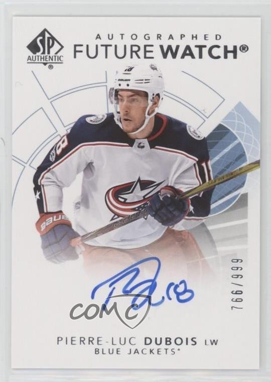 2017 SP Authentic Future Watch /999 Pierre-Luc Dubois #150 Rookie Auto RC 0o5t