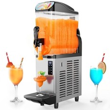 Commercial Slushy Machine 15Lx1 Tank Margarita Smoothie Cold Frozen Drink Maker