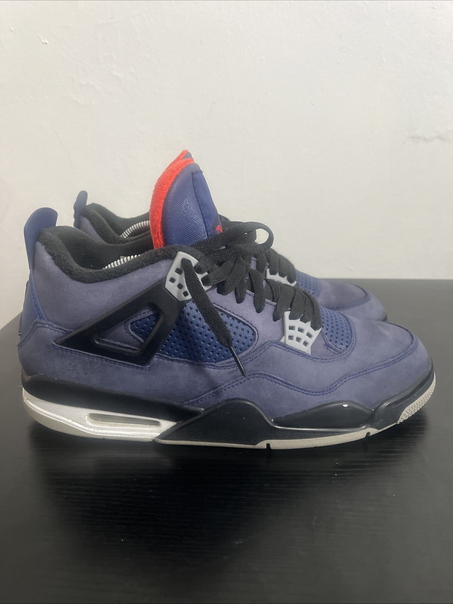 2019 Nike Air Jordan 4 IV Retro Winter Loyal Blue Sneakers  display picture 3