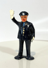 Barclay Lead Toy Police Officer - Figure 8 Base - Measures 3.5" Tall