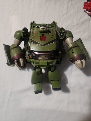 TRANSFORMERS ANIMATED Hasbro 2008 BULKHEAD Voyager Class Figure incomplete