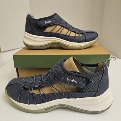 Jambu Spirit Encore Vegan shoe Illusion Blue for women's size 7 Comfort