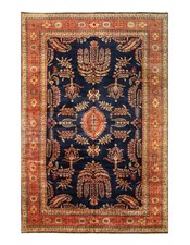 Navy Blue Fine Hand Knotted Wool Rug 10'3'' X 15'9''