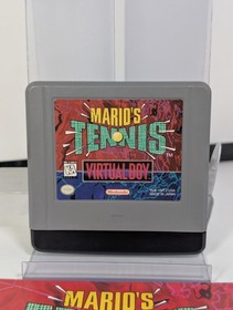 1995 Nintendo Virtual Boy Mario's Tennis with Manual Tested Working Video Game