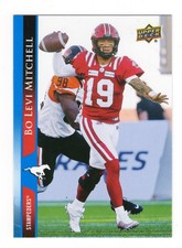 2021 UD CFL Bo Levi Mitchell Card #30 BLUE Calgary Stampeders Eastern Washington