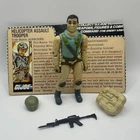GI Joe 1983 Airborne 100% Complete Action ARAH Figure w/ File Card Combo Ship