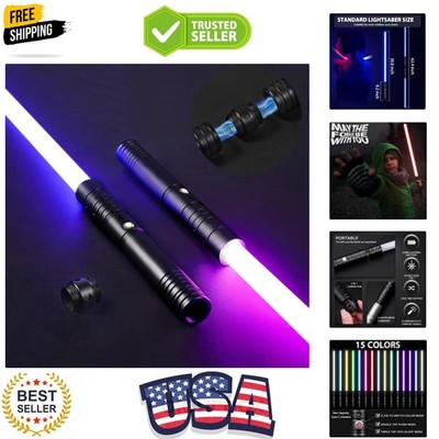 Lightsaber, Dueling Lightsaber with Alloy Handle, 15 RGB Colors & 6 Sound Eff...