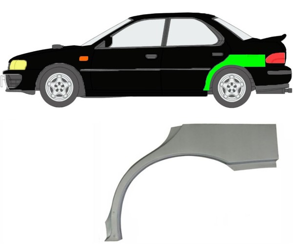 Radlauf FüR Subaru Impreza GC GF 1992 – 2000 Links-image
