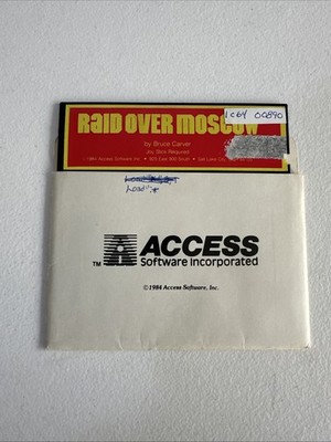 Raid Over Moscow Commodore 64 Game Bruce Carver Access Software Tested Working