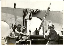 1960 PORT VILA (VANUATU) Customers in a cyclone devastated bar *18x13 photo