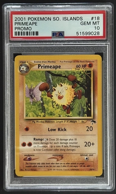 Pokemon Primeape Promo #18 Southern Islands PSA 10 Gem Mint LOW POP!