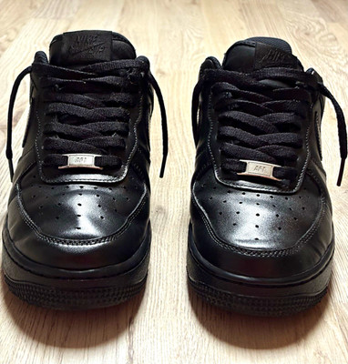Nike Air Force 1 '07 Low Top Sneaker Herren Leder Schwarz EU 40 DD8959-001