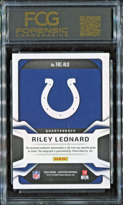 2025 Panini Certified - Freshman Fabric Mirror Signatures Riley