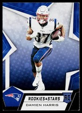 2019 Panini Rookies & Stars #135 Damien Harris Rookie Card. rookie card picture