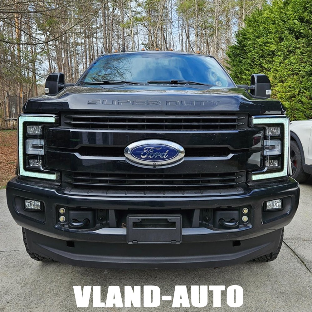 LED Headlights w/Sequential Turn signal For 2017-2019 Ford F250 F350 Super Duty