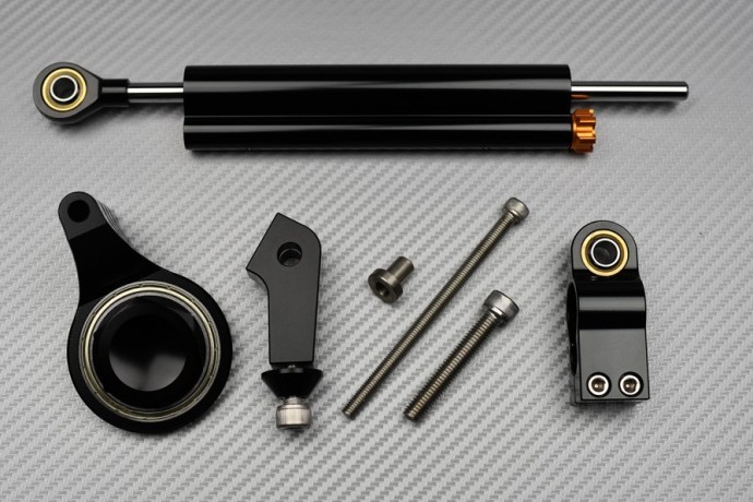 Amortisseur direction YAMAHA YZF R6 kit fixation noir moto route circuit