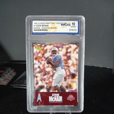1995 Steve McNair Classic NFL Rookies #1 Draft Review WGC Graded 10 Gm-Mnt