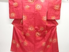 7724691: JAPANESE KIMONO / ANTIQUE KIMONO / TAISHO ROMAN STYLE / SILK / WOVEN AB