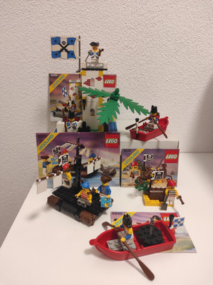 Lego Vintage Piraten Konvolut Sets 6245 6265 6257 6235 Pirates mit Bauanleitung