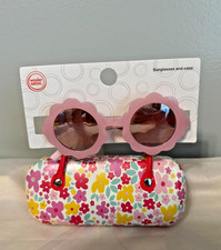 Wonder Nation Girls Floral Sunglass Case Set