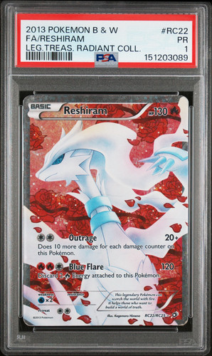 Reshiram graded PSA 1 for sale on eBay