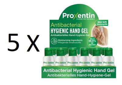 5xProxentin 36x30ml Desinfektionsmittel Hand Hygiene Gel ohneWasser Taschengröße